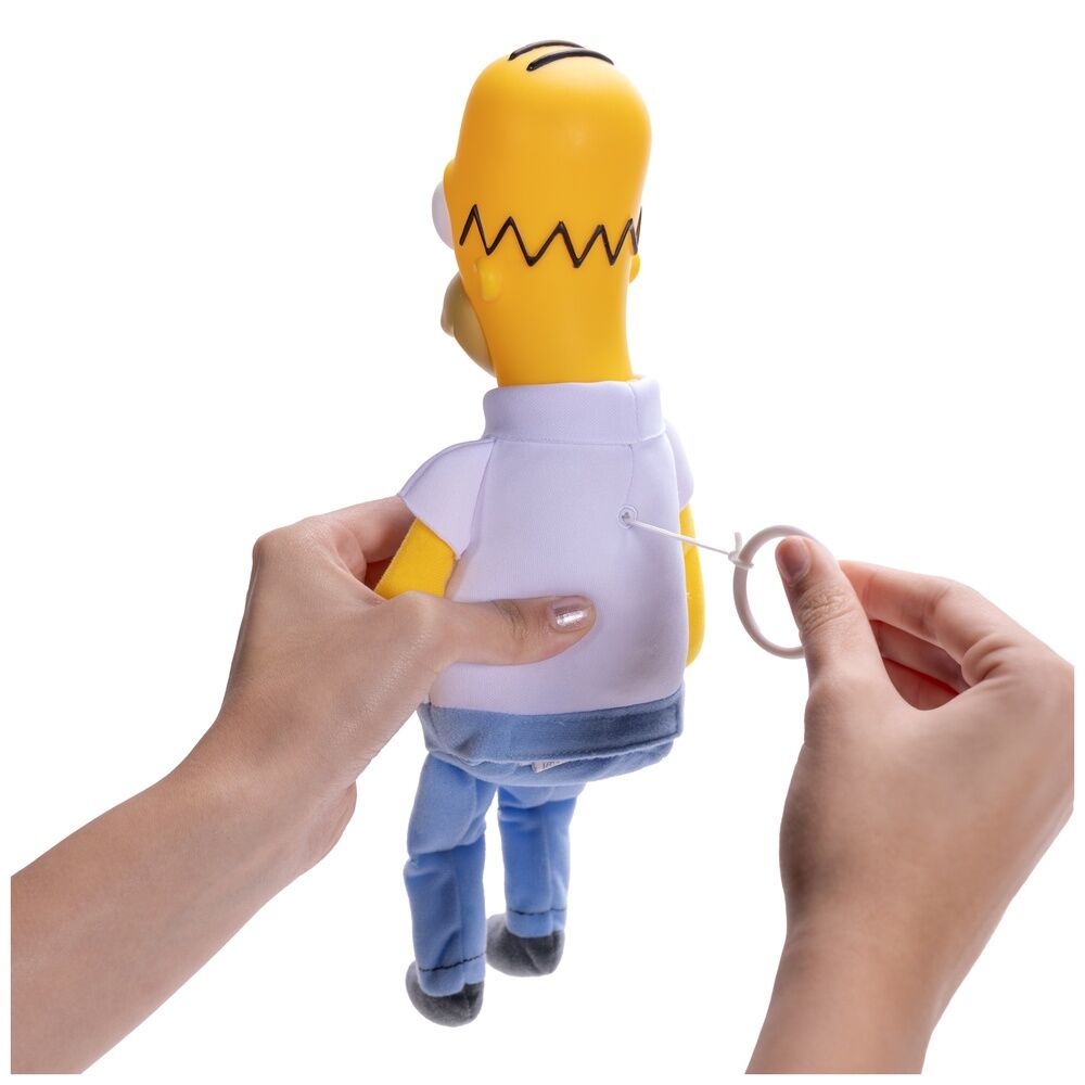 Imagen 2 - Peluche Parlante Homer Shelf Los Simpsons Ingles 33Cm