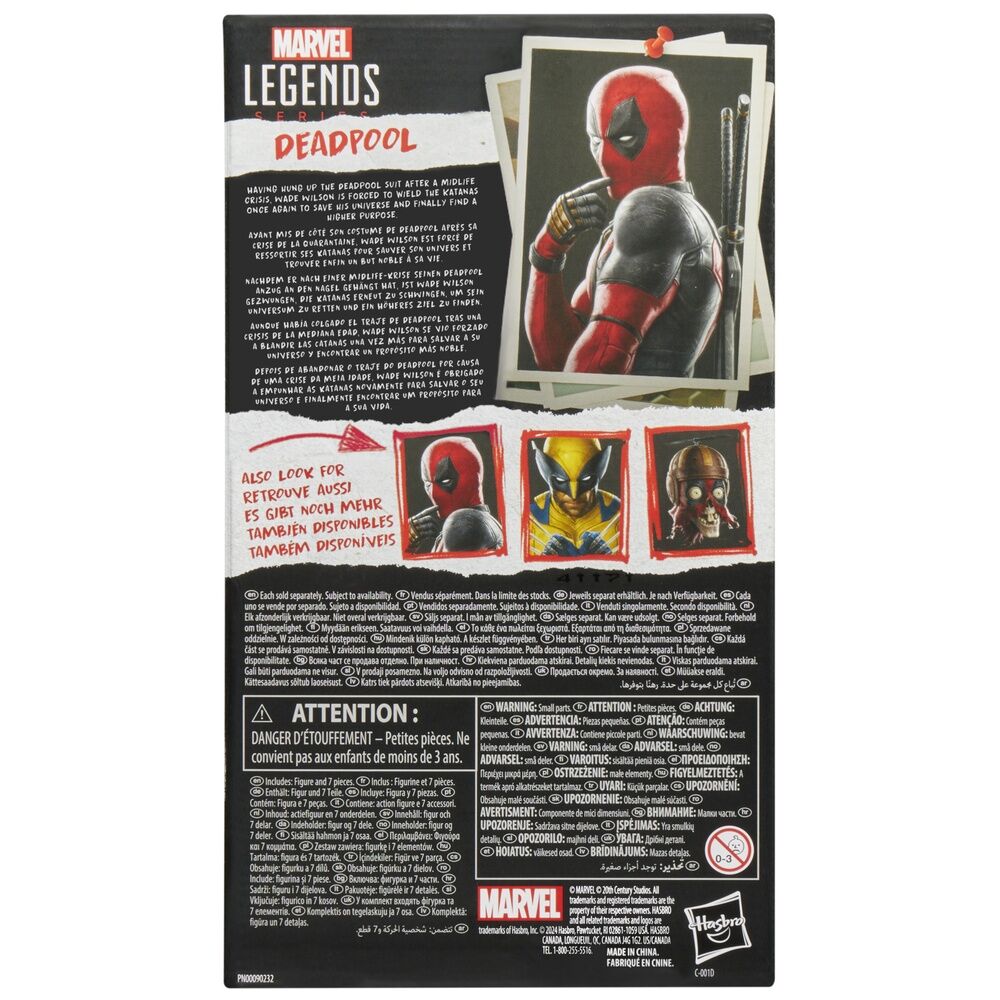 Imagen 10 - Figura Deadpool - Deadpool & Wolverine Marvel Legends Series 15Cm