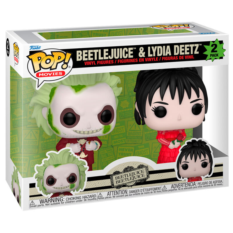 Imagen de Blister 2 Figuras Pop Beetlejuice 2 - Beetlejuice & Lydia Deetz parte de nuestra colección en Espadas y más, sitio oficial.