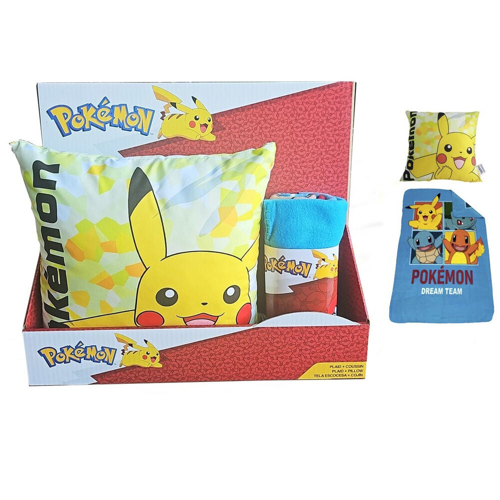Imagen 1 de Set Manta Polar + Cojin Pokemon 3