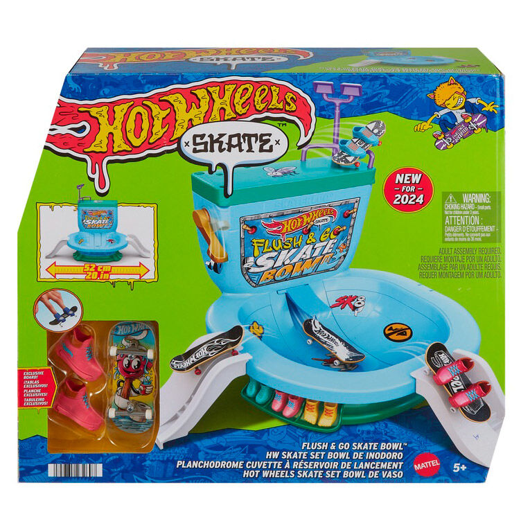 Imagen 1 - Set Bowl De Inodoro Skate Hot Wheels