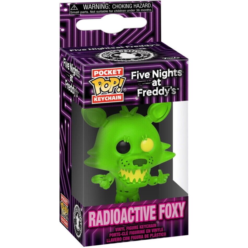 Imagen de Llavero Pocket Pop Five Nights At Freddys Radioactive Foxy parte de nuestra colección en Espadas y más, sitio oficial.