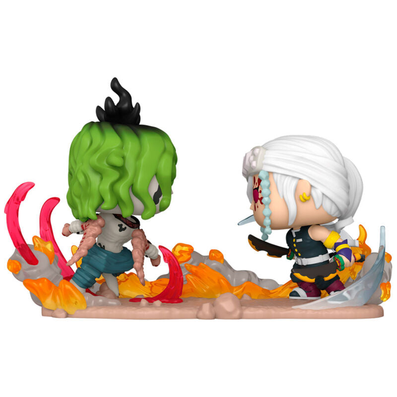 Imagen de Figura Pop Moment Demon Slayer Kimetsu No Yaiba Tengen Vs Gyutaro parte de nuestra colección en Espadas y más, sitio oficial.