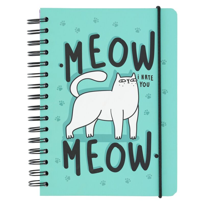 Imagen de Cuaderno A5 Meow Meow parte de nuestra colección en Espadas y más, sitio oficial.