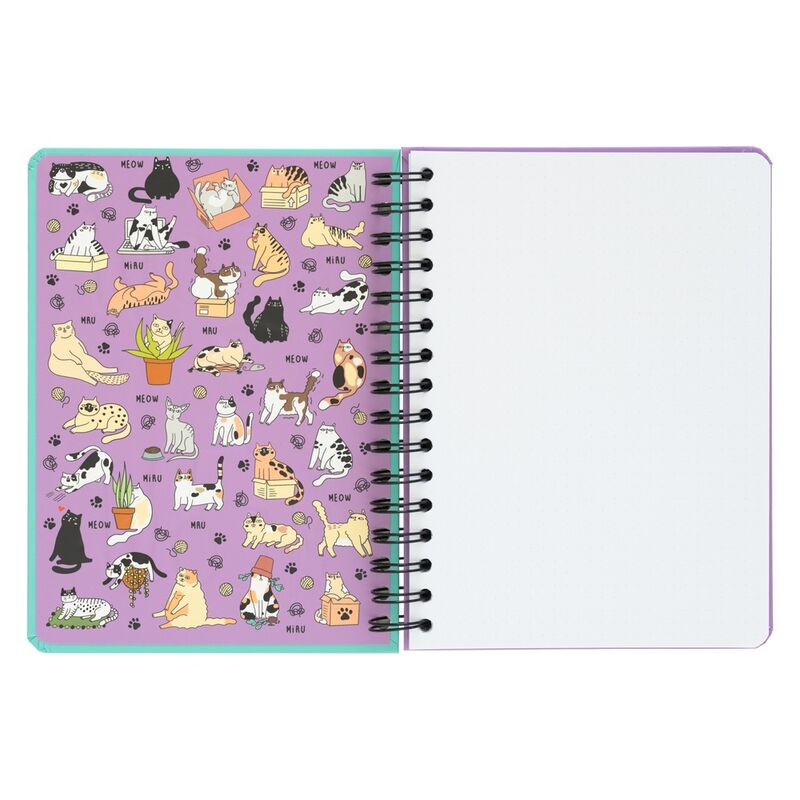 Imagen de Cuaderno A5 Meow Meow parte de nuestra colección en Espadas y más, sitio oficial.