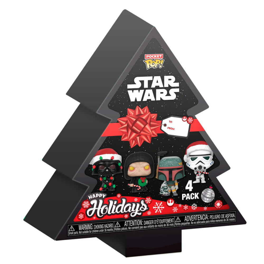 Imagen 2 - Arbol Con 4 Figuras Pocket Pop Star Wars