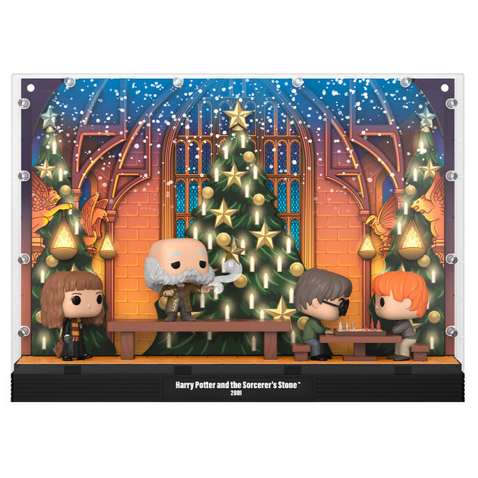 Imagen 1 - Figura Pop Moments Deluxe Harry Potter Great Hall Holiday