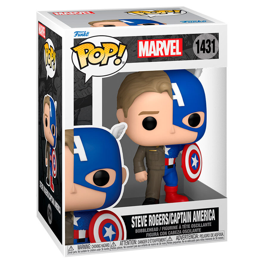 Imagen 2 - Figura Pop Marvel Steve Rogers/capitan America