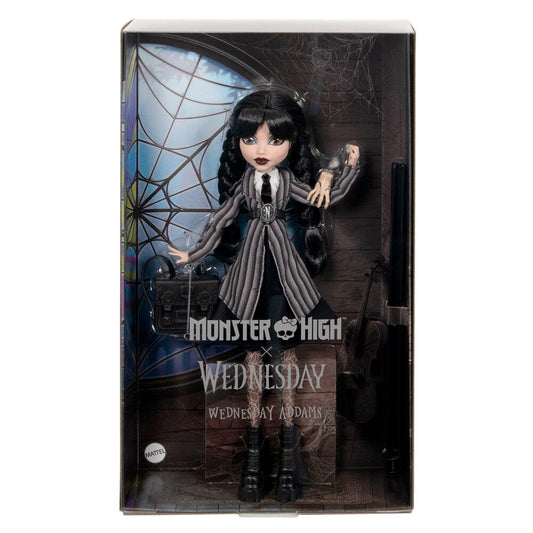 Imagen de Muñeca Miercoles Monster High parte de nuestra colección en Espadas y más, sitio oficial.