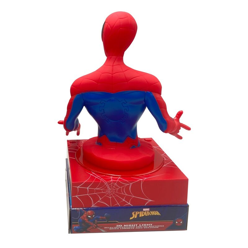Imagen 3 - Lampara 3D Con Despertador Spiderman Marvel