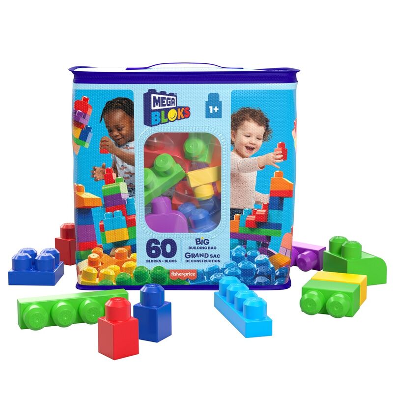 Imagen 1 - Bolsa Mega Bloks Azul 60Pzs