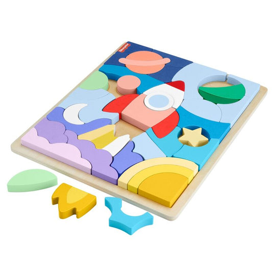Imagen 2 - Puzzle Espacio Madera 42Pzs