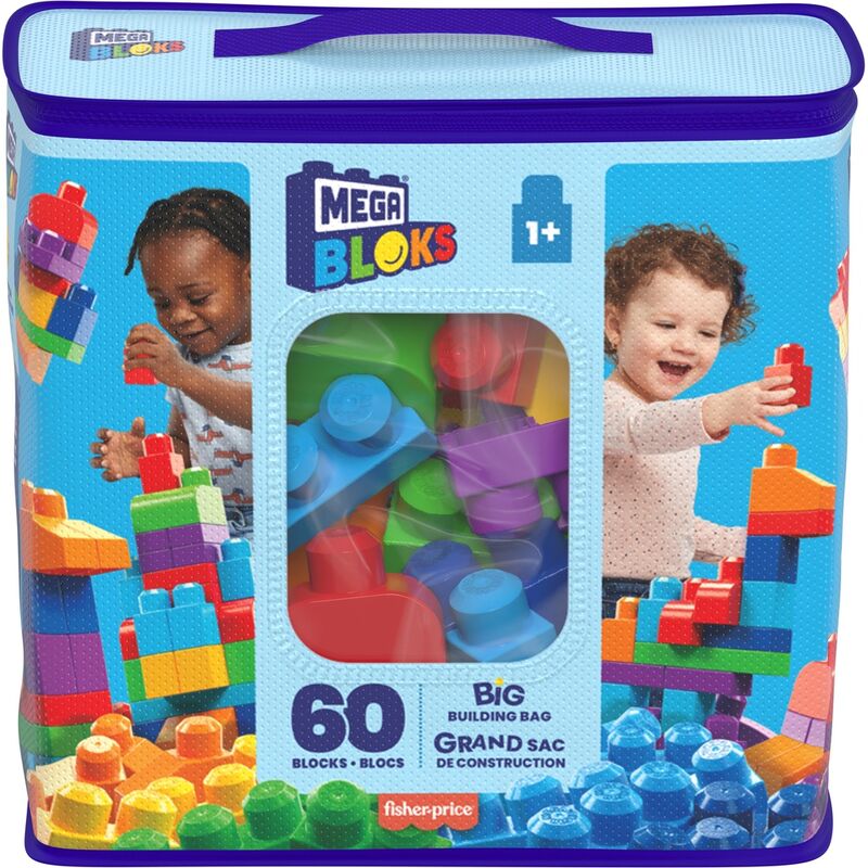 Imagen 2 - Bolsa Mega Bloks Azul 60Pzs