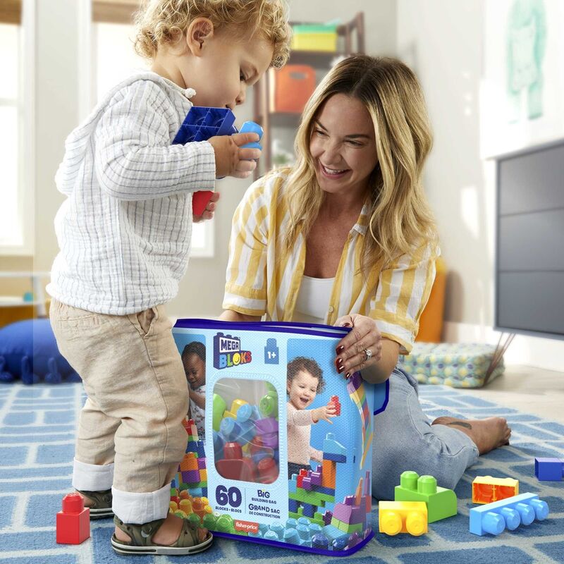 Imagen 5 - Bolsa Mega Bloks Azul 60Pzs