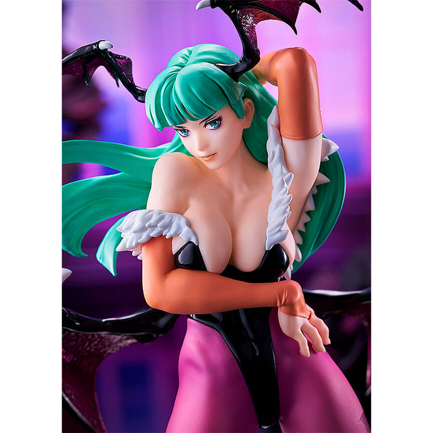 Imagen de Figura Pop Up Parade Morrigan Darkstalkers 17Cm parte de nuestra colección en Espadas y más, sitio oficial.