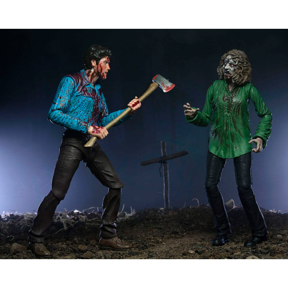 Imagen 2 - Set 2 Figuras Ultimate Bloody Ash & Cheryl Williams Evil Dead 18Cm
