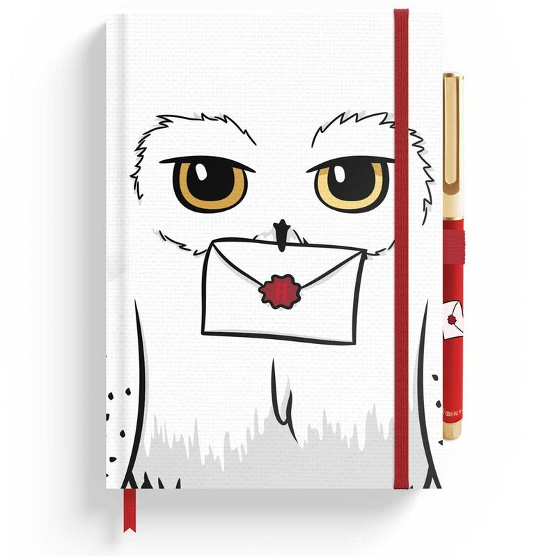 Imagen de Cuaderno A5 Premium + Boligrafo Hedwig Harry Potter parte de nuestra colección en Espadas y más, sitio oficial.
