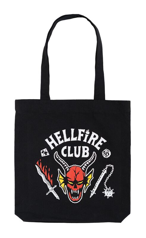 Imagen de Bolsa Shopping Hellfire Club Stranger Things parte de nuestra colección en Espadas y más, sitio oficial.