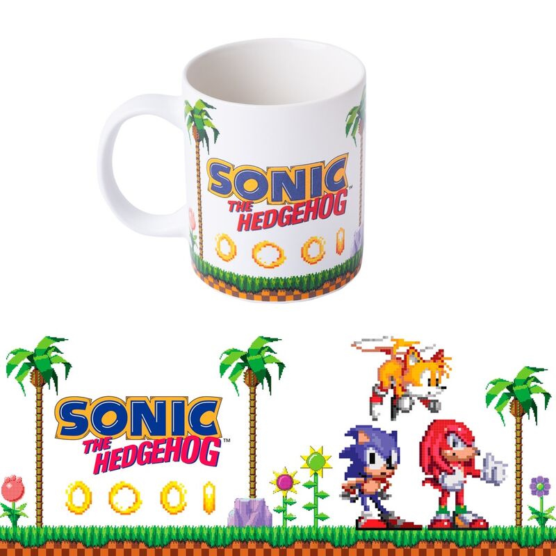 Imagen de Taza Retro Pixel Sonic The Hedgehog 350Ml parte de nuestra colección en Espadas y más, sitio oficial.