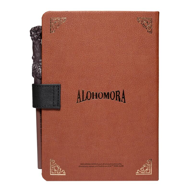Imagen de Cuaderno A5 Premium + Boligrafo Varita Hogwarts Harry Potter parte de nuestra colección en Espadas y más, sitio oficial.
