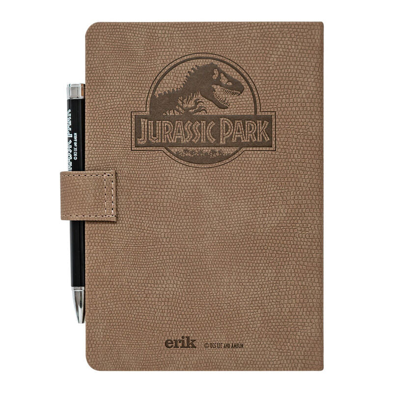 Imagen de Cuaderno A5 Premium + Boligrafo Proyector Jurassic Park parte de nuestra colección en Espadas y más, sitio oficial.