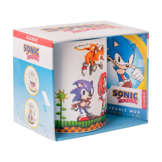 Imagen de Taza Retro Pixel Sonic The Hedgehog 350Ml parte de nuestra colección en Espadas y más, sitio oficial.