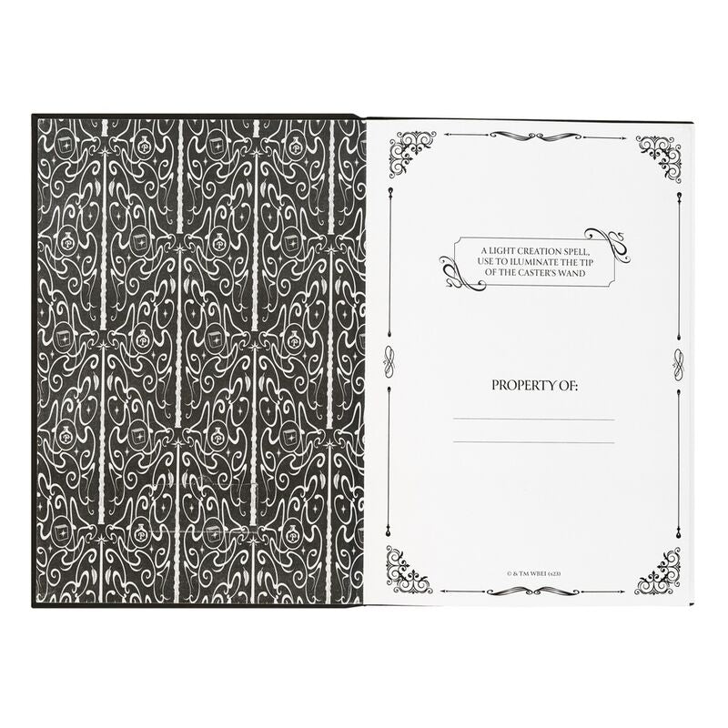 Imagen de Cuaderno A5 Premium Led + Boligrafo Lumos Harry Potter parte de nuestra colección en Espadas y más, sitio oficial.