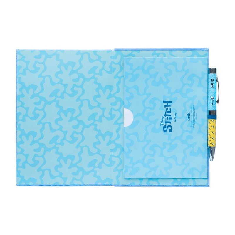 Imagen de Cuaderno A5 Premium + Boligrafo Proyector Stitch Disney parte de nuestra colección en Espadas y más, sitio oficial.