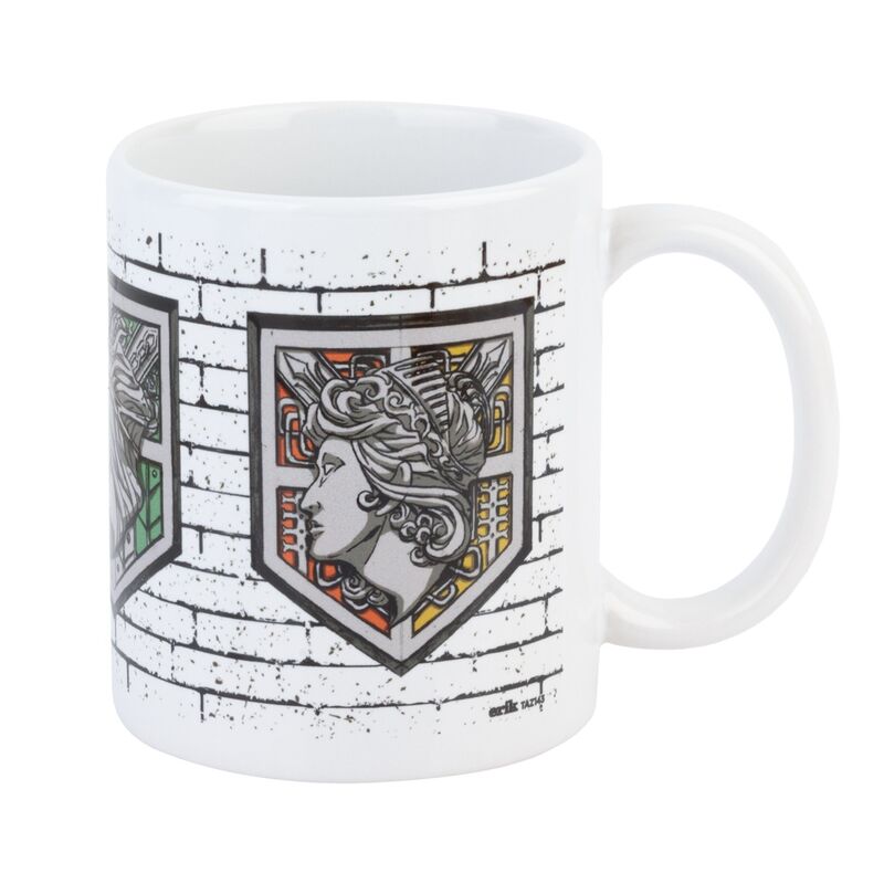 Imagen de Taza Emblemas Muros Attack On Titan 350Ml parte de nuestra colección en Espadas y más, sitio oficial.