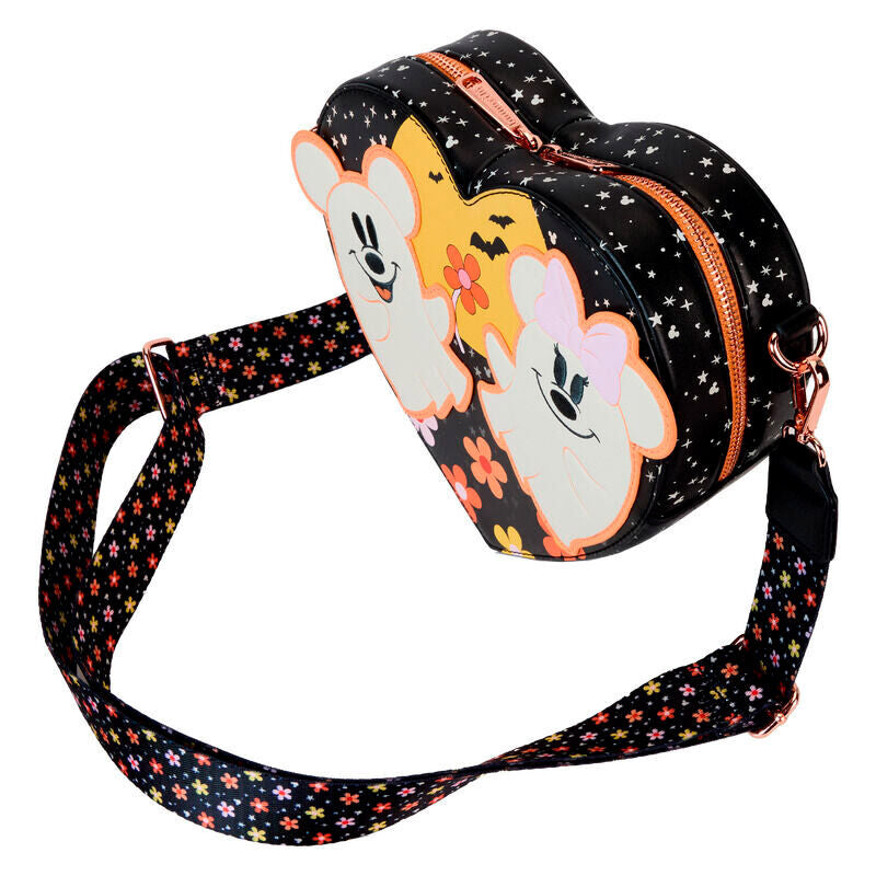 Imagen 3 de Bolso Bandolera Floral Ghost Mickey & Minnie Disney Loungefly