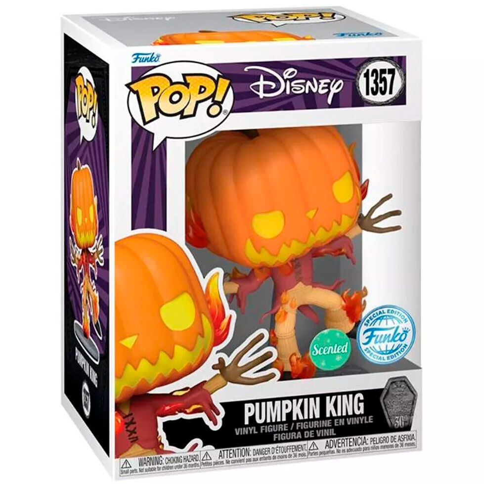 Imagen de Figura Pop Disney Pumpkin King Exclusive parte de nuestra colección en Espadas y más, sitio oficial.