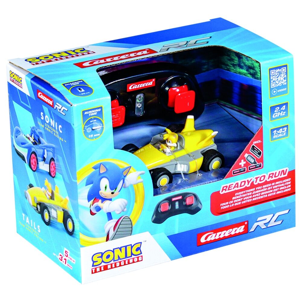 Imagen 10 - Coche Radio Control Tails Racing Rc Sonic The Hedgehog