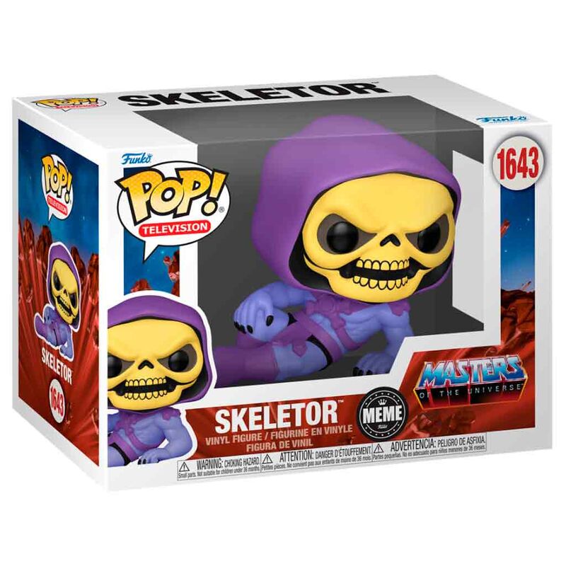 Imagen de Figura Pop Meme Masters Of The Universe Skeletor parte de nuestra colección en Espadas y más, sitio oficial.