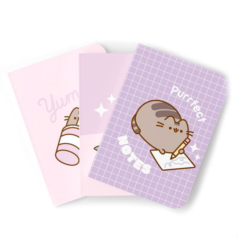 Imagen 1 - Set 3 Cuadernos A5 Moments Pusheen