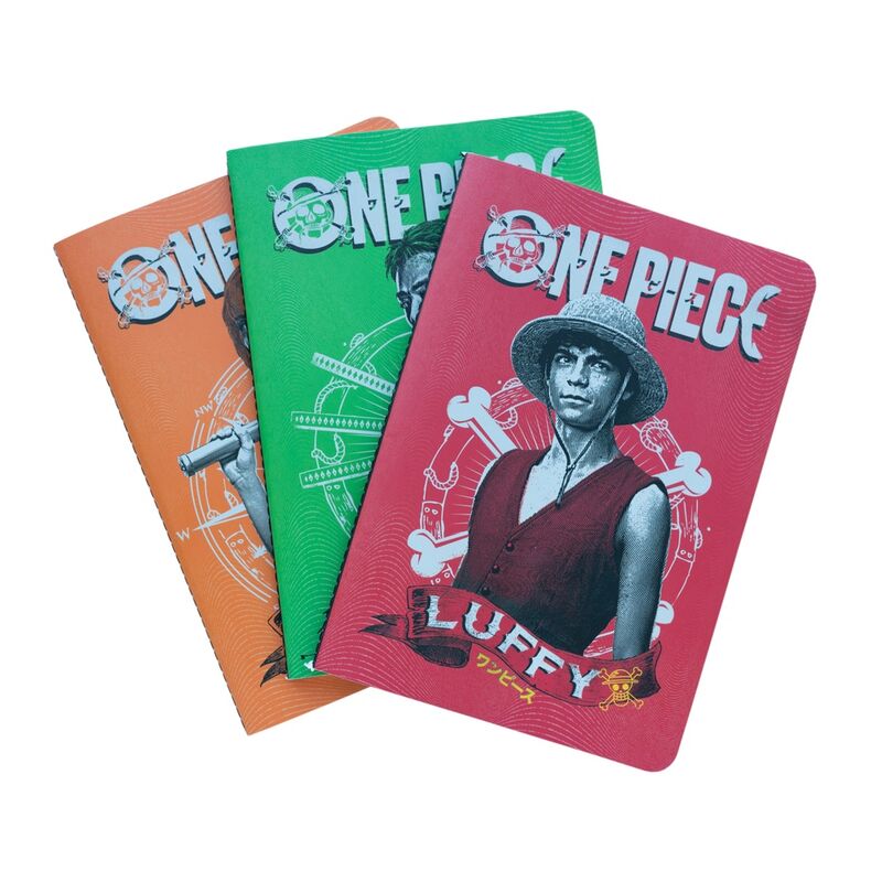 Imagen 1 - Set 3 Cuadernos A5 One Piece