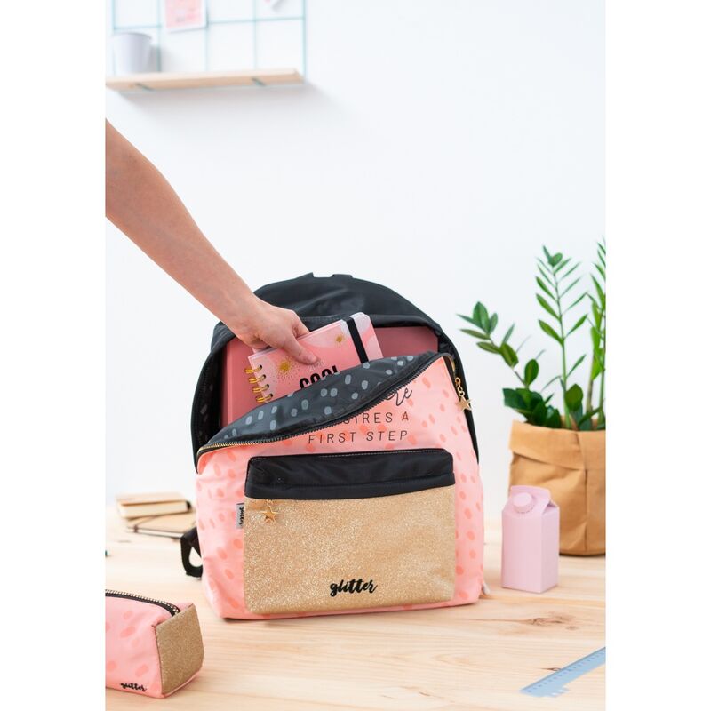 Imagen 4 - Mochila Every Adventure Requires A First Step Glitter 42Cm