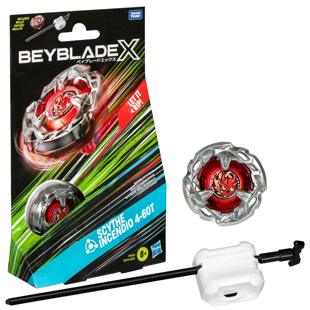 Imagen de Juego Scythe Incendio 4-60T Beybladex parte de nuestra colección en Espadas y más, sitio oficial.