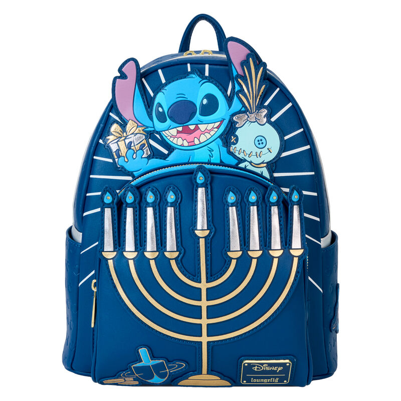 Imagen de Mochila Menorah Stitch Disney Loungefly parte de nuestra colección en Espadas y más, sitio oficial.