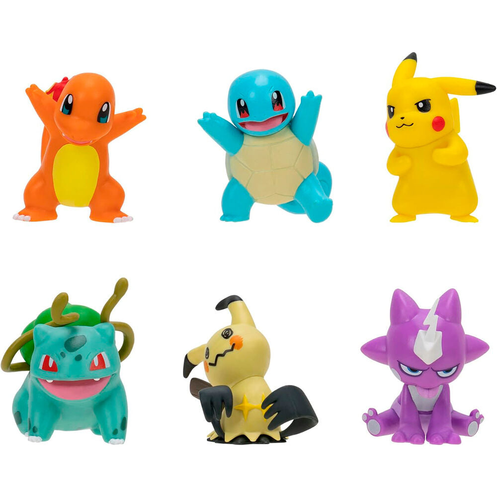 Imagen 1 - Blister 6 Figuras Battle Ready Pokemon