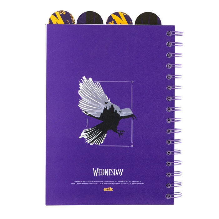 Imagen de Cuaderno A5 Miercoles parte de nuestra colección en Espadas y más, sitio oficial.