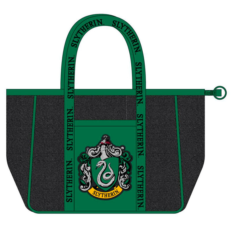 Imagen 1 - Bolsa Playa Premium Slytherin Harry Potter