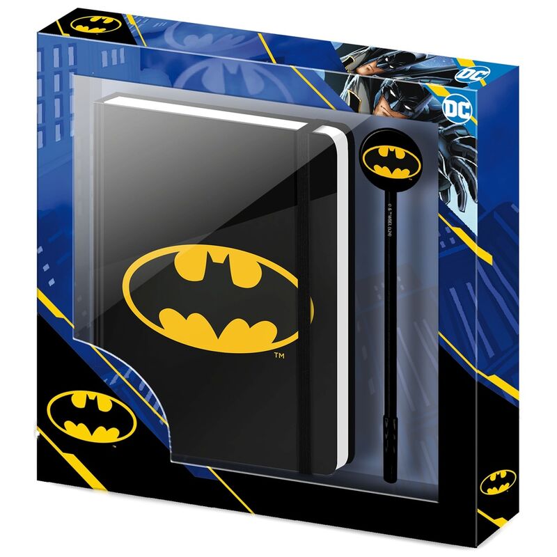 Imagen de Set Diario + Boligrafo Batsignal Batman Dc Comics parte de nuestra colección en Espadas y más, sitio oficial.