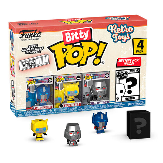 Imagen 2 - Blister 4 Figuras Bitty Pop Retro Toys Transformers