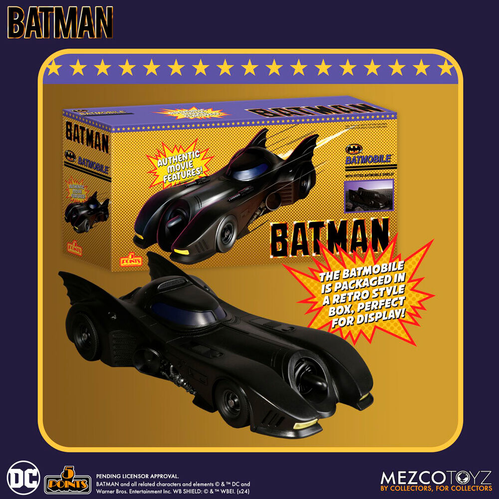 Imagen 2 - Figura Batmobile Batman 1989 Universe Dc Comics