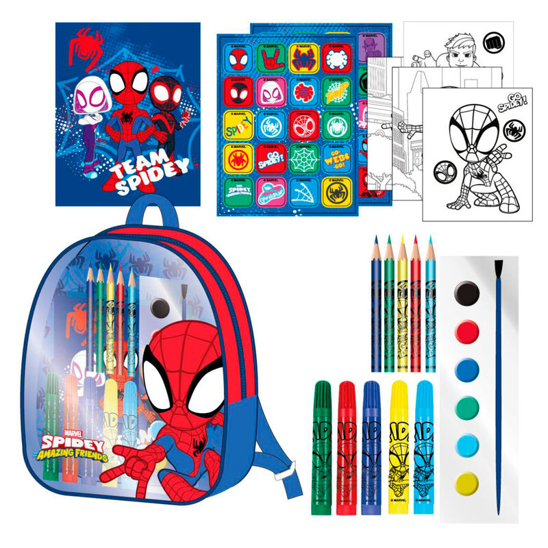 Imagen 1 - Set Papeleria Mochila Spidey And His Amazing Friends Marvel