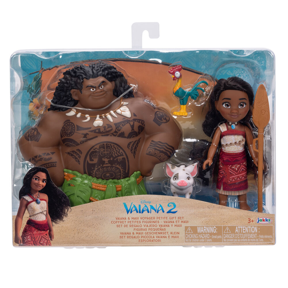 Imagen 3 - Blister Muñeca Vaiana & Maui Vaiana Moana 2 Disney 15Cm