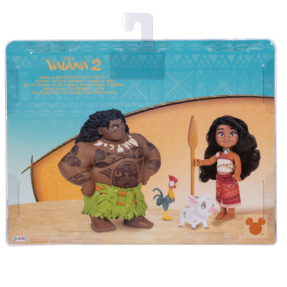 Imagen 4 - Blister Muñeca Vaiana & Maui Vaiana Moana 2 Disney 15Cm