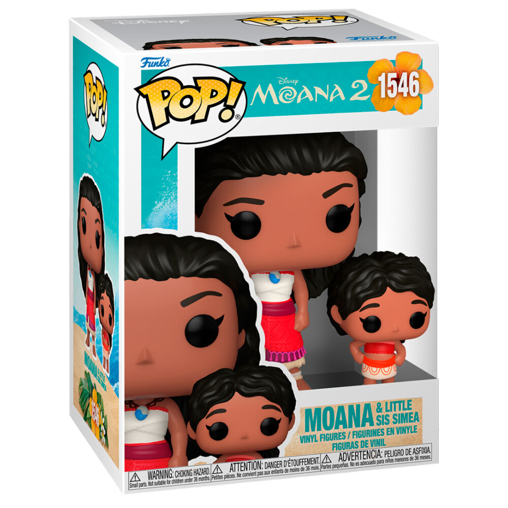 Imagen 1 - Figura Pop Disney Vaiana Moana 2 Moana & Simea