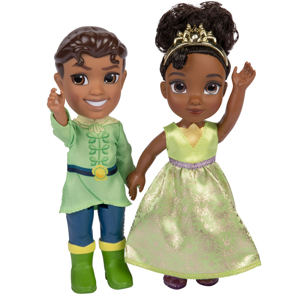 Imagen de Muñeca Tiana + Naveen Tiana Y El Sapo Disney 15Cm parte de nuestra colección en Espadas y más, sitio oficial.