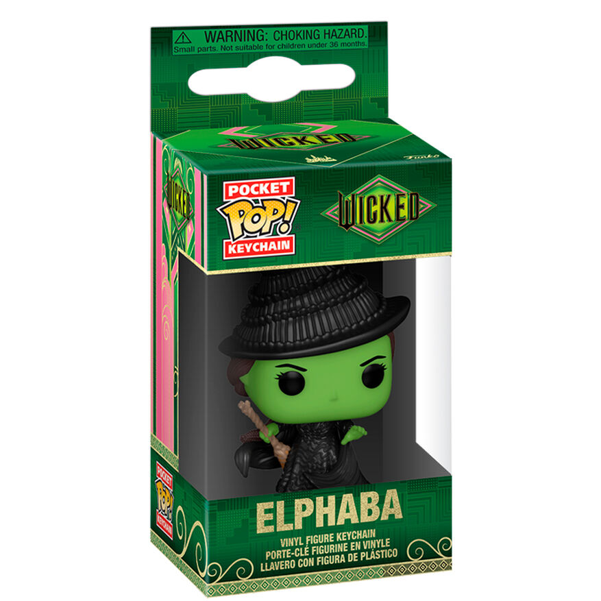Imagen de Llavero Pocket Pop Wicked Elphaba parte de nuestra colección en Espadas y más, sitio oficial.